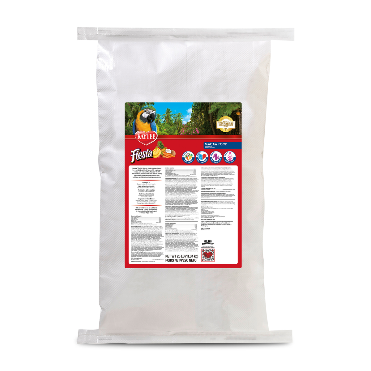 Kaytee Fiesta Macaw Food 1ea/25 lb