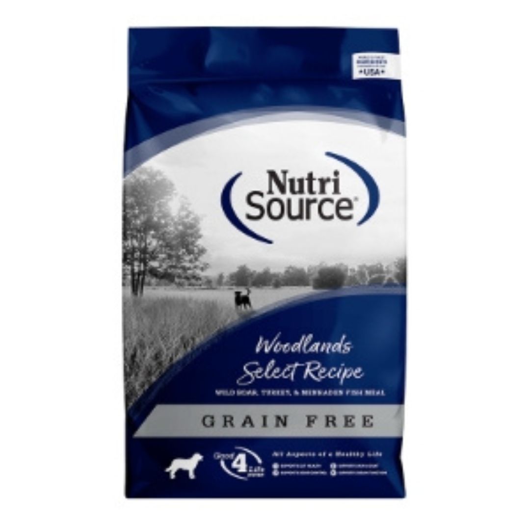 NutriSource Select Recipe Grain Free Dry Dog Food Woodlands Select 12lb
