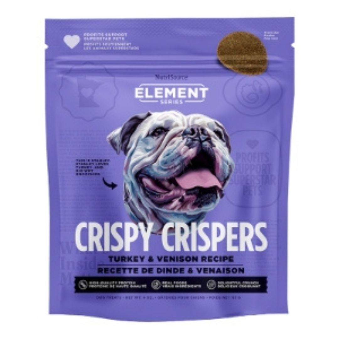Nutrisource Dog Element Series Crispers Turkey Venison 4oz.