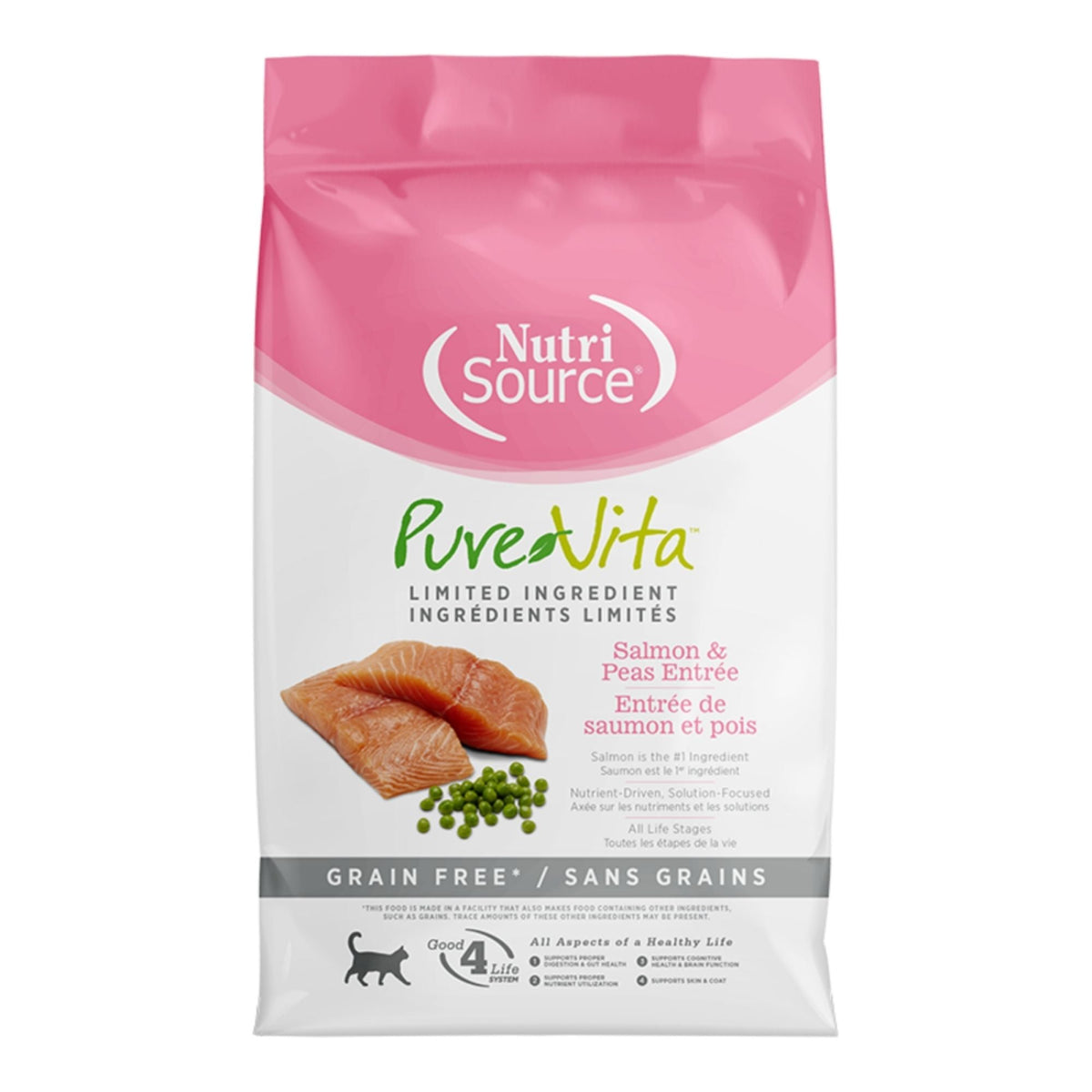Pure Vita Cat Grain Free Salmon & Peas 1.5Lbs