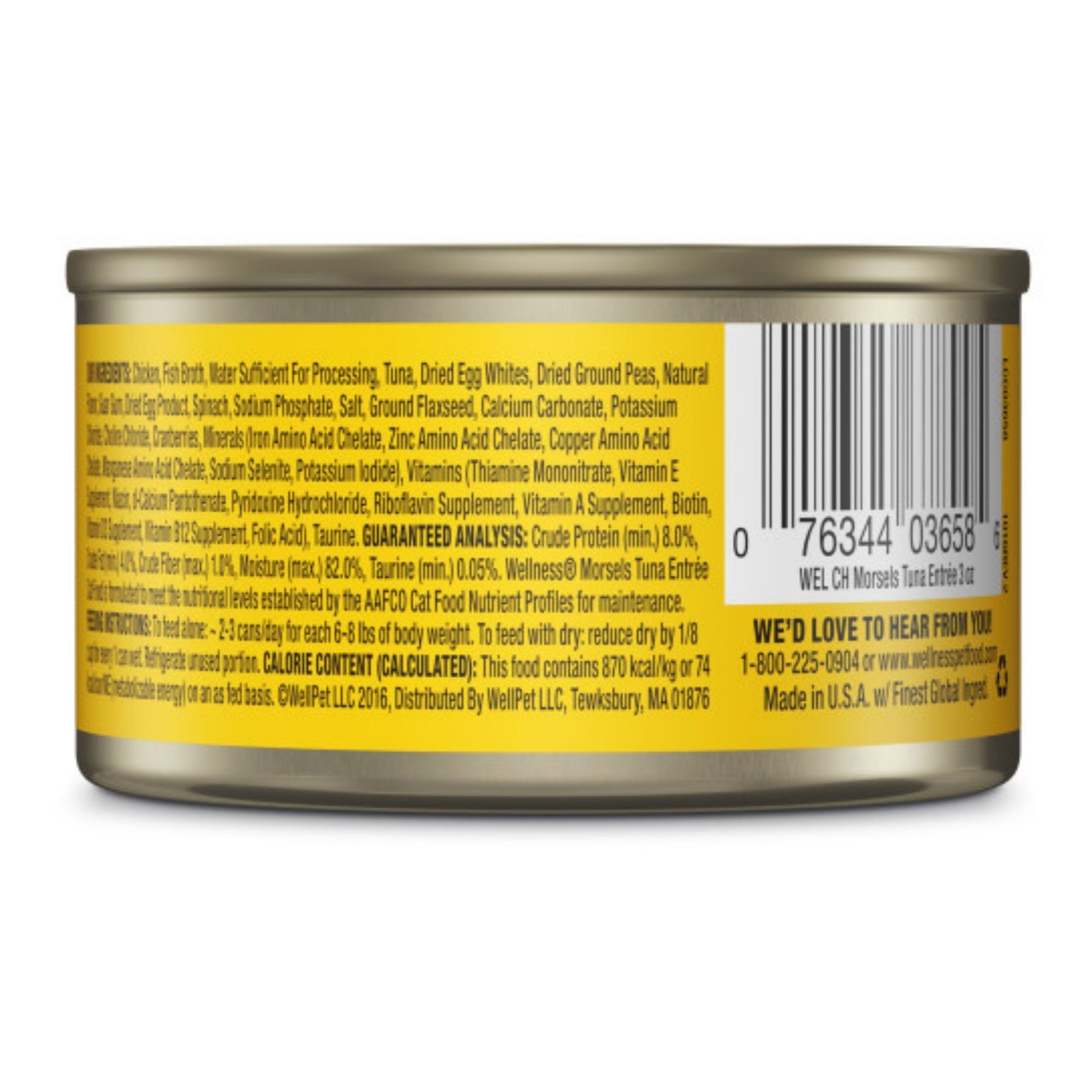 Wellness Cat Complete Health Morsel Tuna Entrée 3oz. (Case of 24)