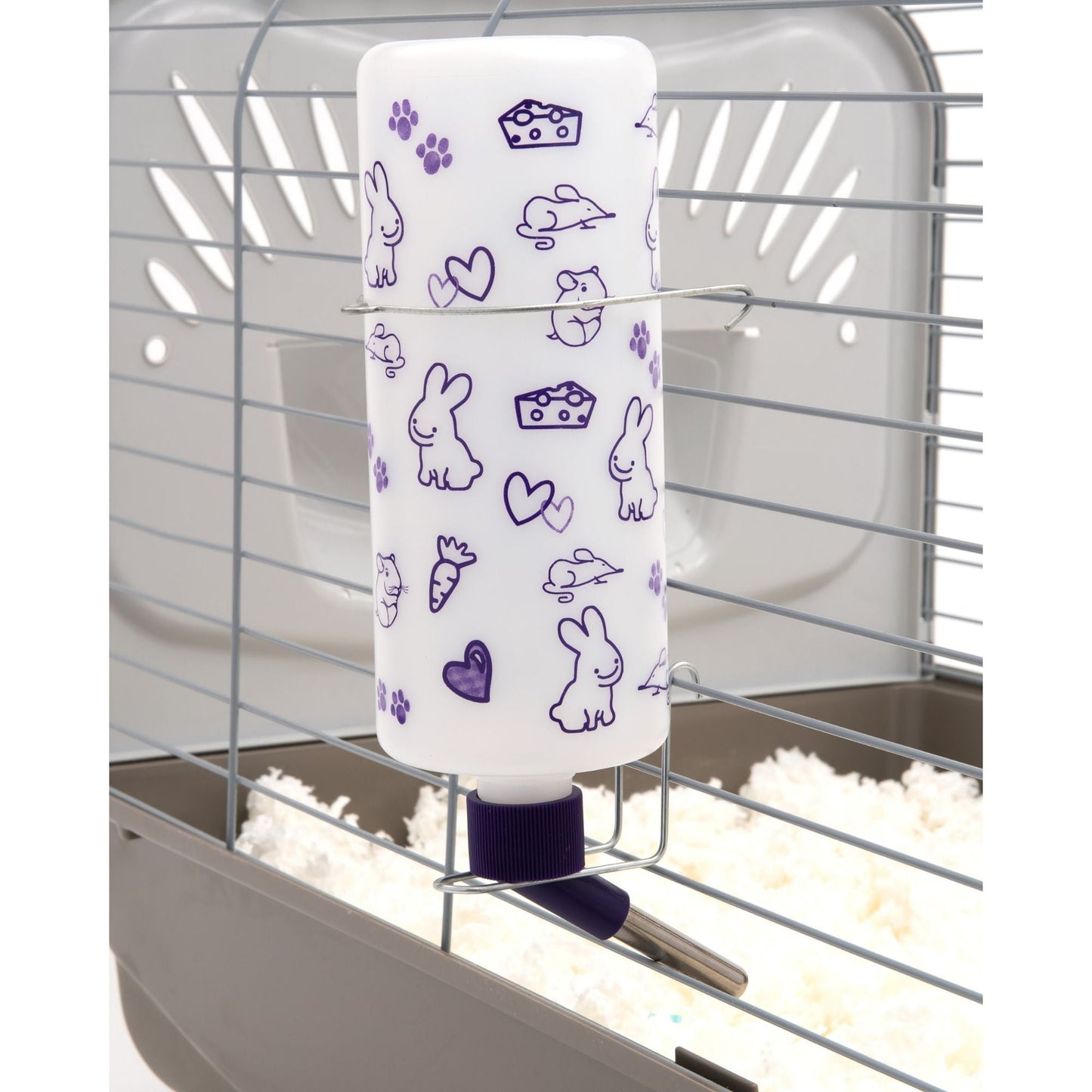 Lixit Opaque Water Bottle for Small Animals White, Green 1ea/32oz.