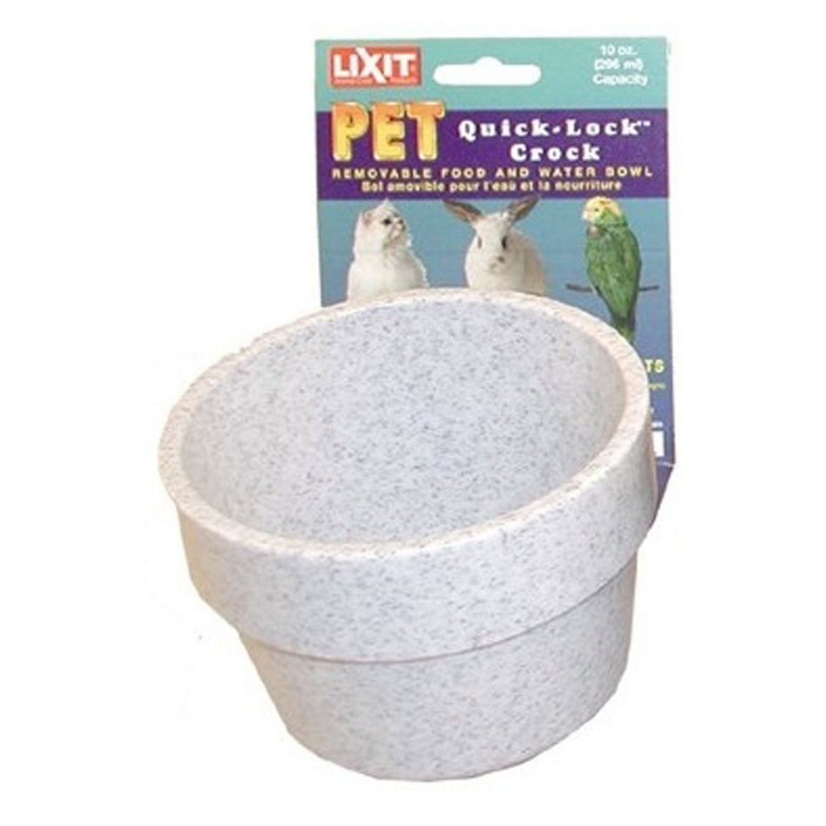 Lixit Quick Lock Crock Granite 1ea/10oz.