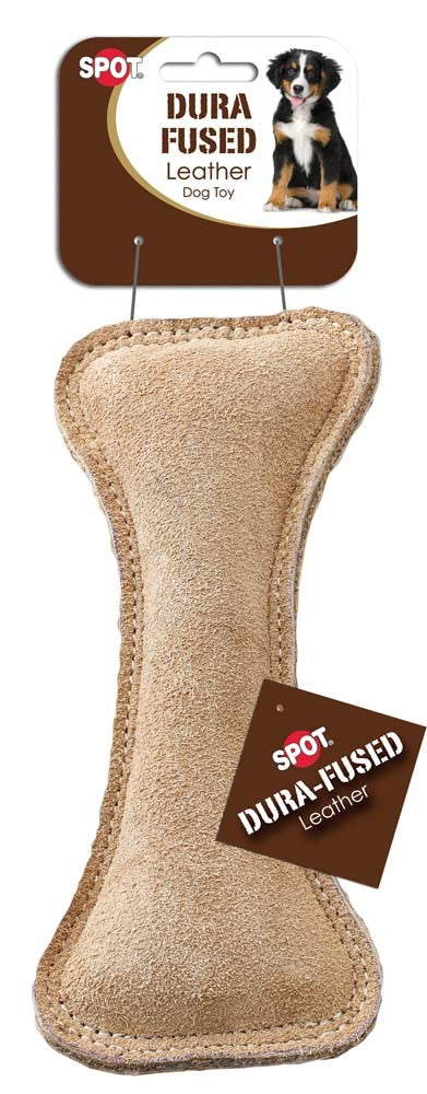 Spot Dura-Fused Leather Dog Toy Bone 7in