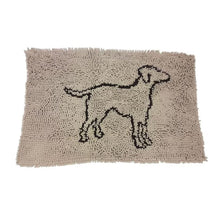 Spot 35” x 24” Tan Clean Paws Micro-fiber Mat