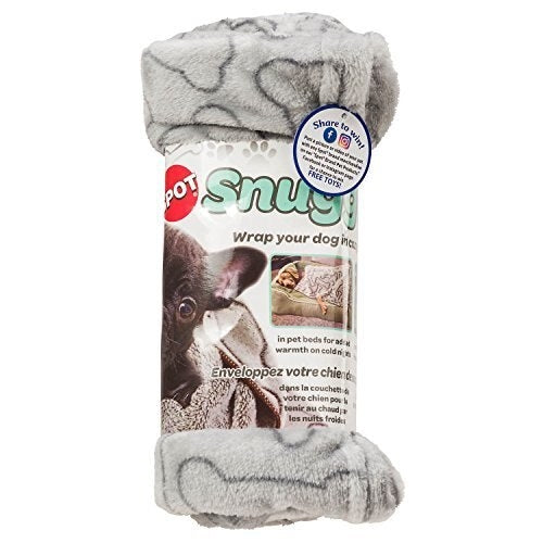 Ethical Snuggler Bones Blanket Gray 40X60