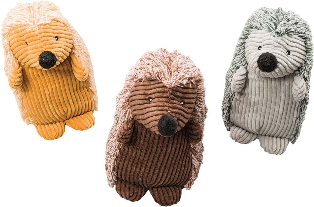 Spot Corduroy Dog Toy Hedgehogs Assorted 8in