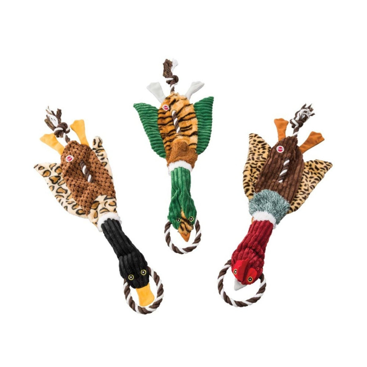 Skinneeez Tugs Dog Toy Ducks Assorted 1ea/14 in