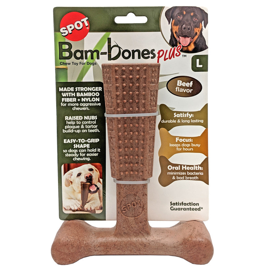 Spot Bambone Plus Dog Chew Beef 7in