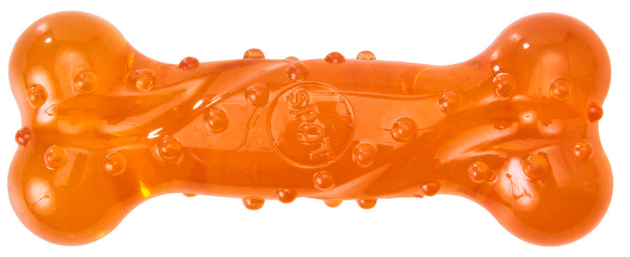 Spot Play Strong Scent-Sation Bone Dog Toy Peanut Butter 6in