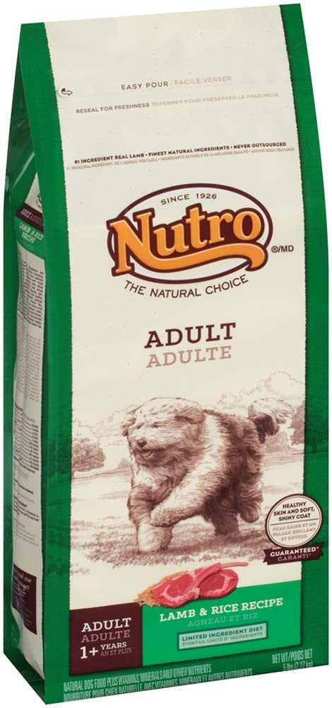 NUTRO NATURAL CHOICE Lamb & Rice Recipe Dry Dog Food 5lb