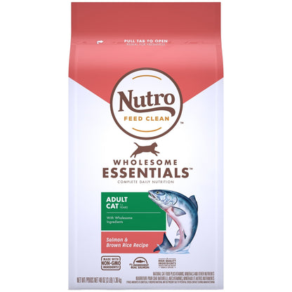 Nutro Products Wholesome Essentials Adult Dry Cat Food Salmon & Brown Rice 1ea/3 lb