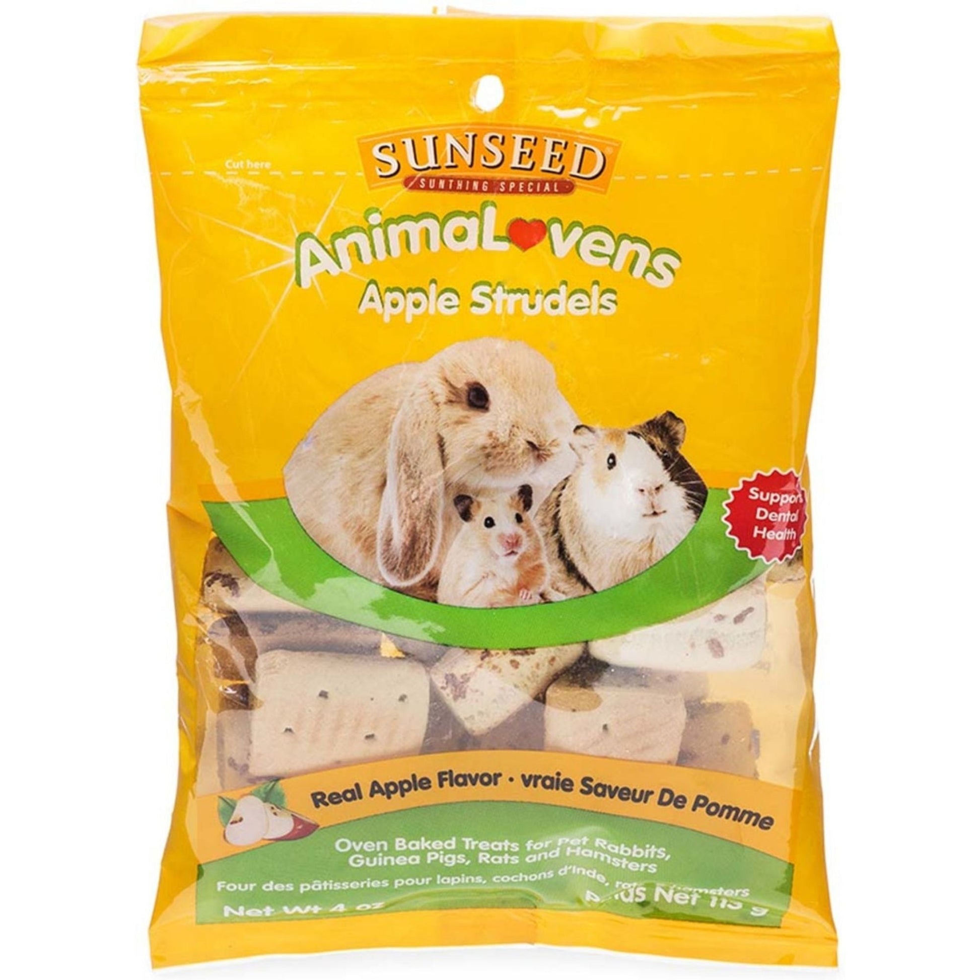 Sun Seed AnimaLovens Small Animal Treats Apple Strudels, 1ea/4oz.