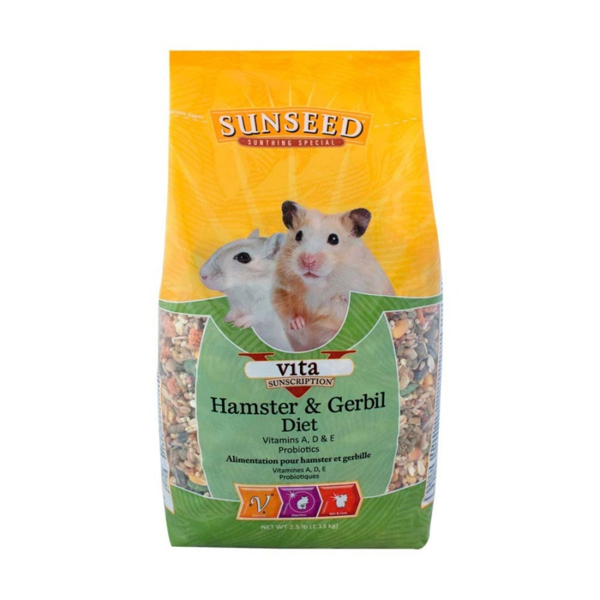 Sun Seed Vita Sunscription Hamster and Gerbil Dry Food 1ea/2.5 lb