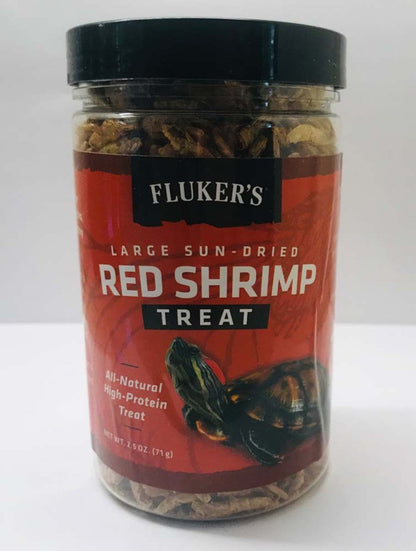 Flukers Sun-Dried Red Shrimp Reptile Treat 2.5 Ounces