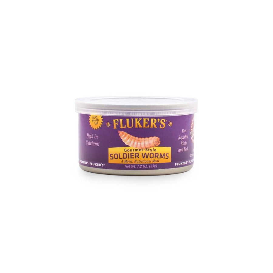 Fluker's Gourmet Canned Soldierworms 1.2oz