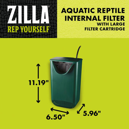 Zilla Aquatic Reptile Internal Filter 1ea/Size 40