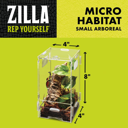 Zilla Micro Habitat, Aboreal Arboreal 1ea/Small