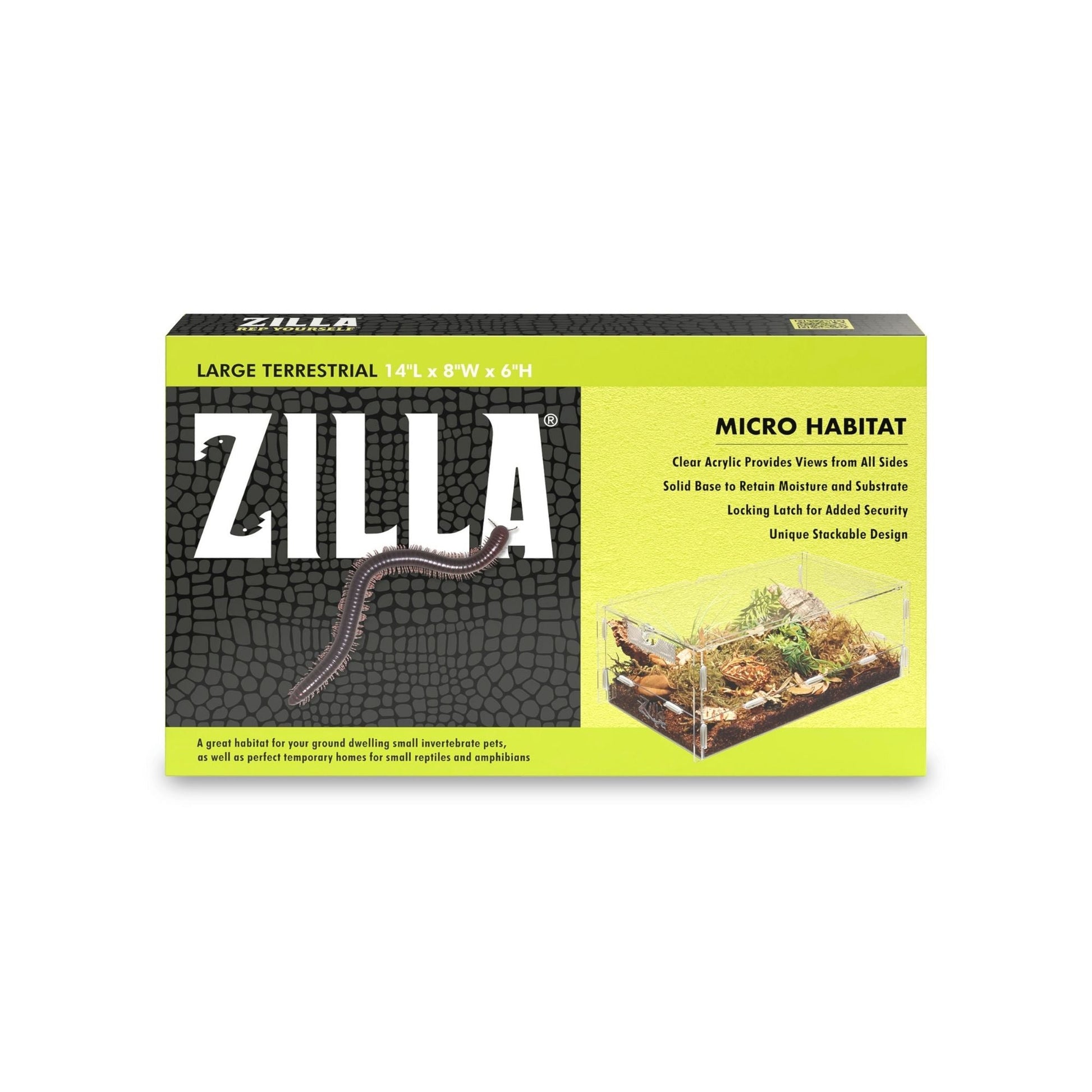 Zilla Micro Habitat, Terrestrial Terrestrial 1ea/Large