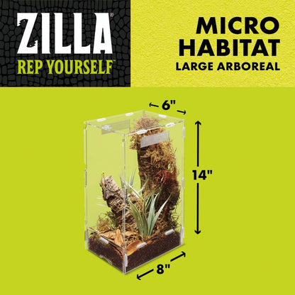 Zilla Micro Habitat, Aboreal Arboreal 1ea/Large