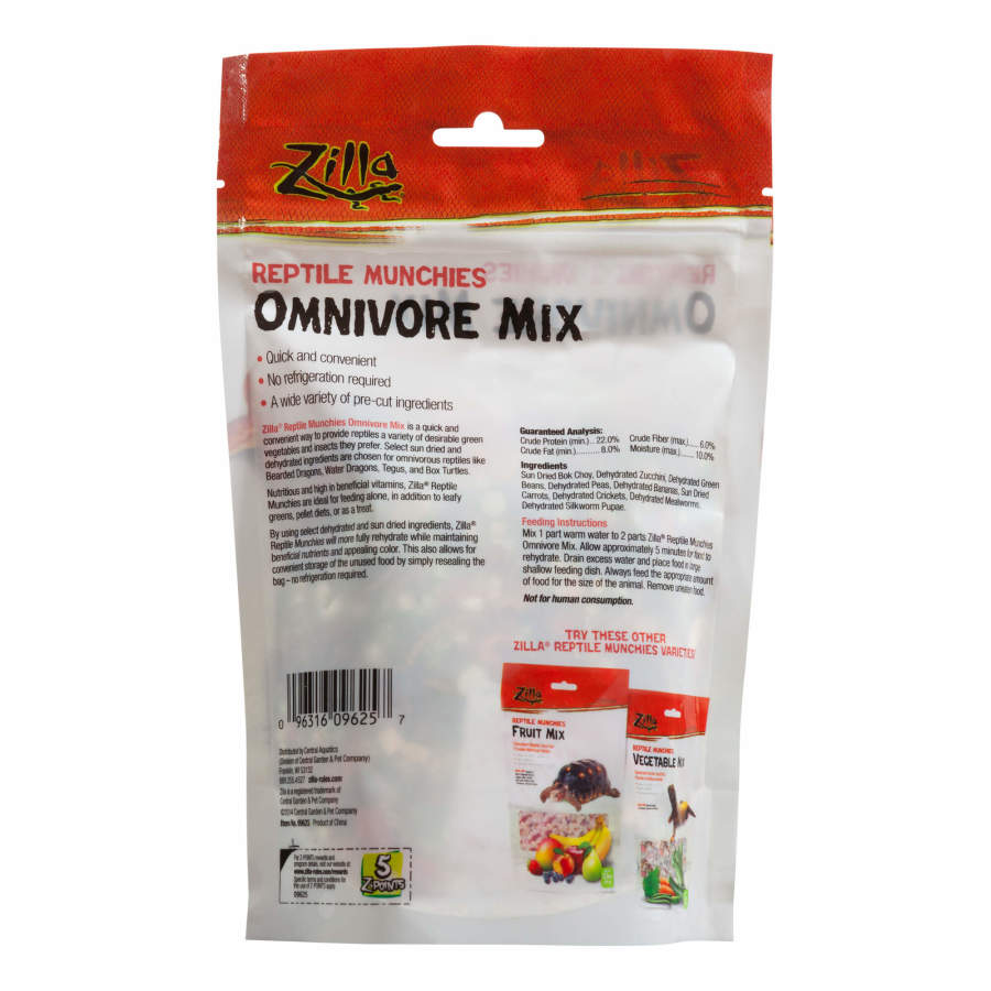 Zilla Reptile Munchies Omnivore Mix 4oz