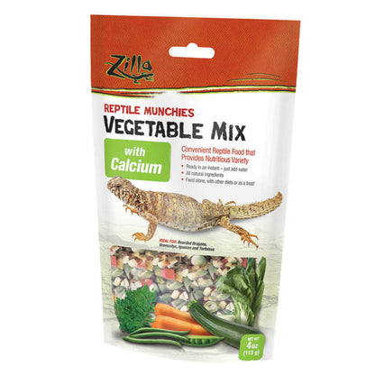 Zilla Reptile Munchies Vegetable Food Mix with Calcium 4oz