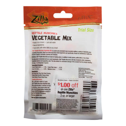 Zilla Munchies Vegetable Mix Reptile Food Trial Size.7oz