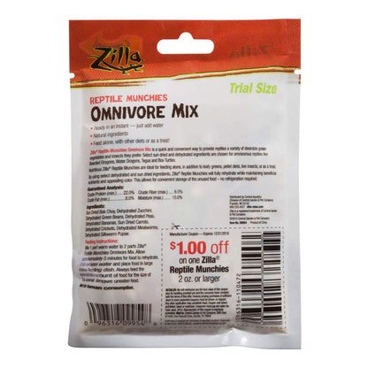 Zilla Munchies Omnivore Mix Reptile Food Trial Size .7oz