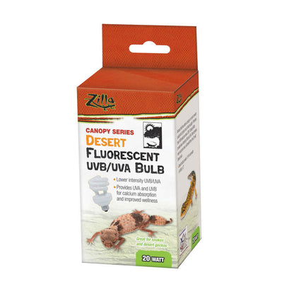 Zilla Canopy Series Desert Fluorescent UVB/UVA Bulb 20watt