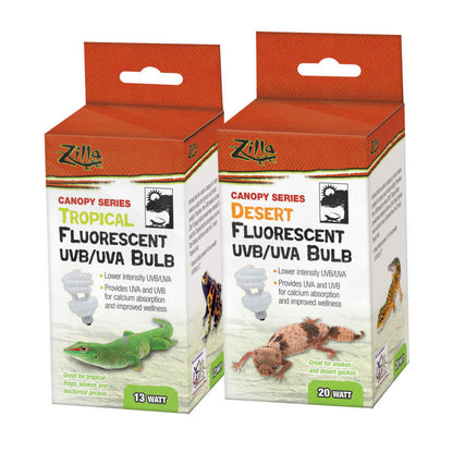 Zilla Canopy Series Desert Fluorescent UVB/UVA Bulb 20watt