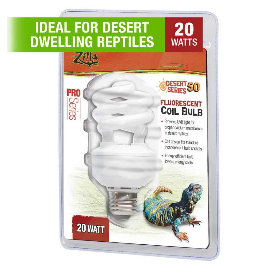 Zilla Desert Series 50 Fluorescent Coil Bulb 20W
