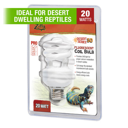Zilla Desert Series 50 Fluorescent Coil Bulb 20W