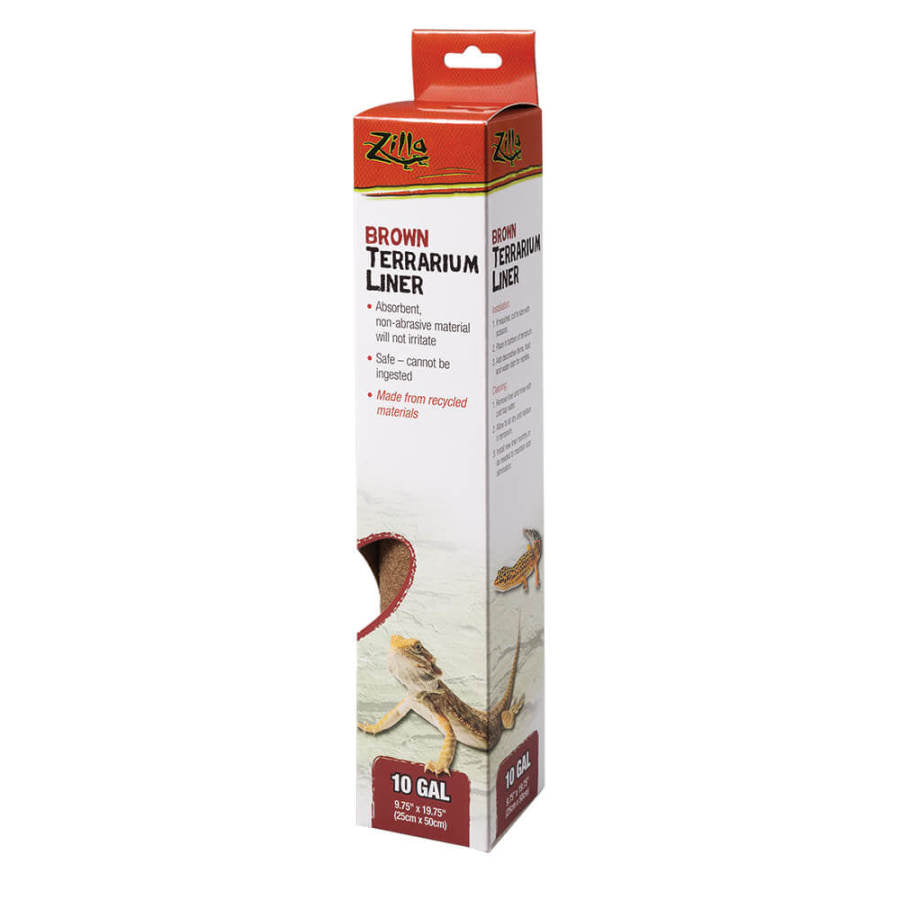 Zilla Brown Terrarium Liner 10gal