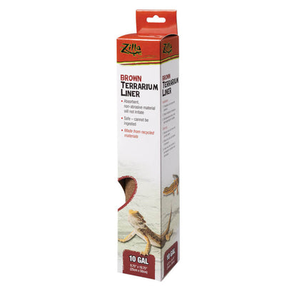 Zilla Brown Terrarium Liner 10gal