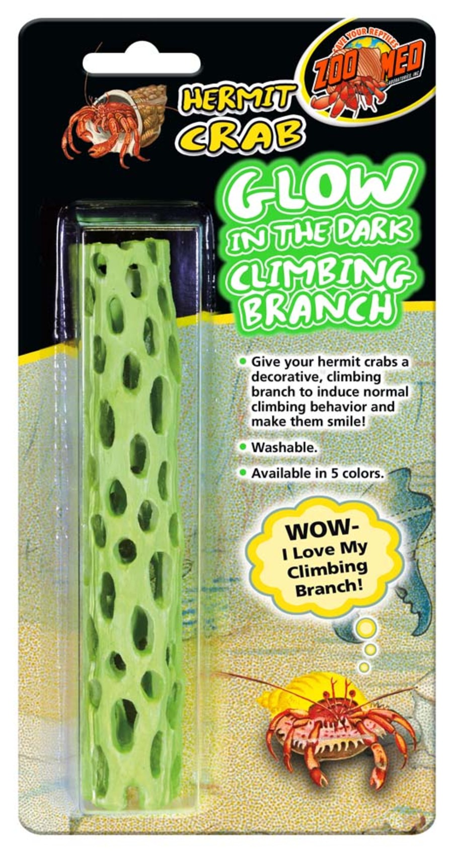 Zoo Med Hermit Crab Climbing Branch Glow in the Dark