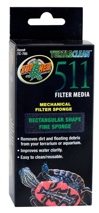 Zoo Med Rectangle Fine Sponge Replacement for 30 - 511 Turtle Filter