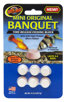 Zoo Med Original Banquet Fish Feeding Block 0.3 Oz, Mini