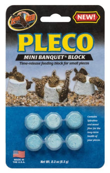 Zoo Med Pleco Banquet Time Release Feeding Block Mini 6ct