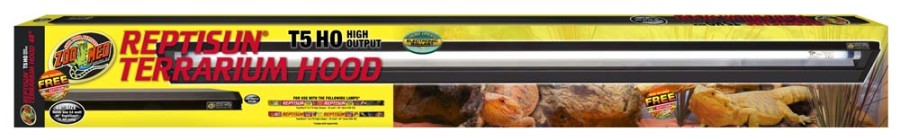 Zoo Med ReptiSun T5 High Output Light Hood with 5.0 UVB Lamp 48in