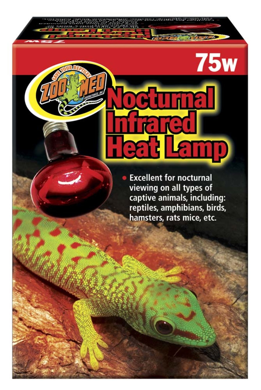 Zoo Med Nocturnal Infrared Heat Lamp 75W