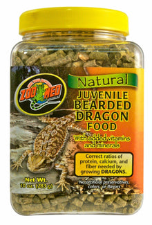 Zoo Med Natural Juvenile Bearded Dragon Food 10oz