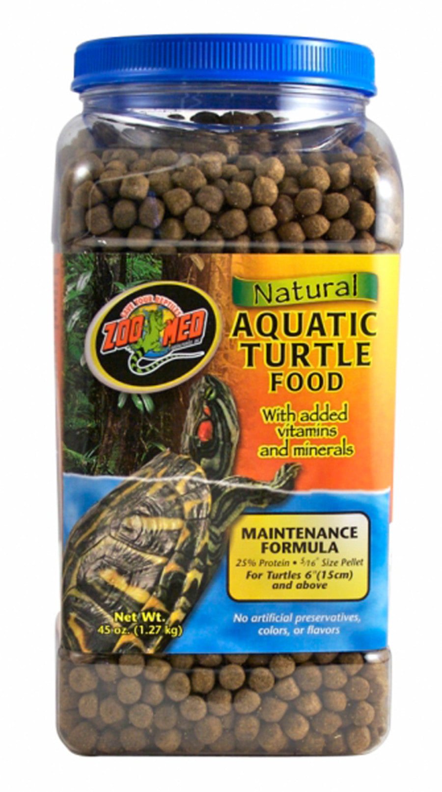 Zoo Med Natural Aquatic Turtle Food Maintenance Formula 45oz