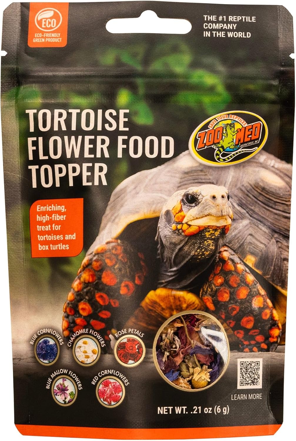 Zoo Med Tortoise & Box Turtle Flower Food Topper 0.21oz