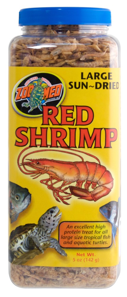 Zoo Med Sun Dried Red Shrimp Large 5oz