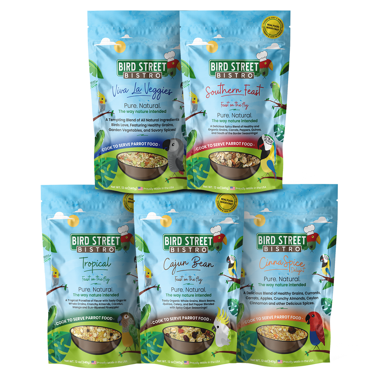 Parrot Food Sample Pack