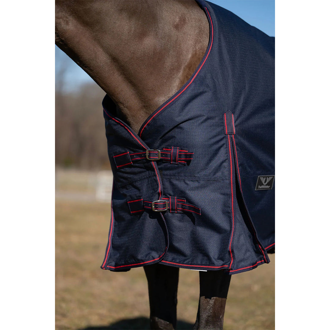 TuffRider 600 D Ripstop Standard Neck Light Weight Turnout Blanket with 100 GSM Fill