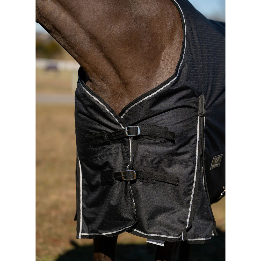 TuffRider 600 D Ripstop Standard Neck Light Weight Turnout Blanket with 100 GSM Fill
