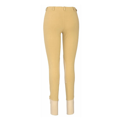 TuffRider Ladies Cotton Lowrise Pull-On Knee Patch Breeches