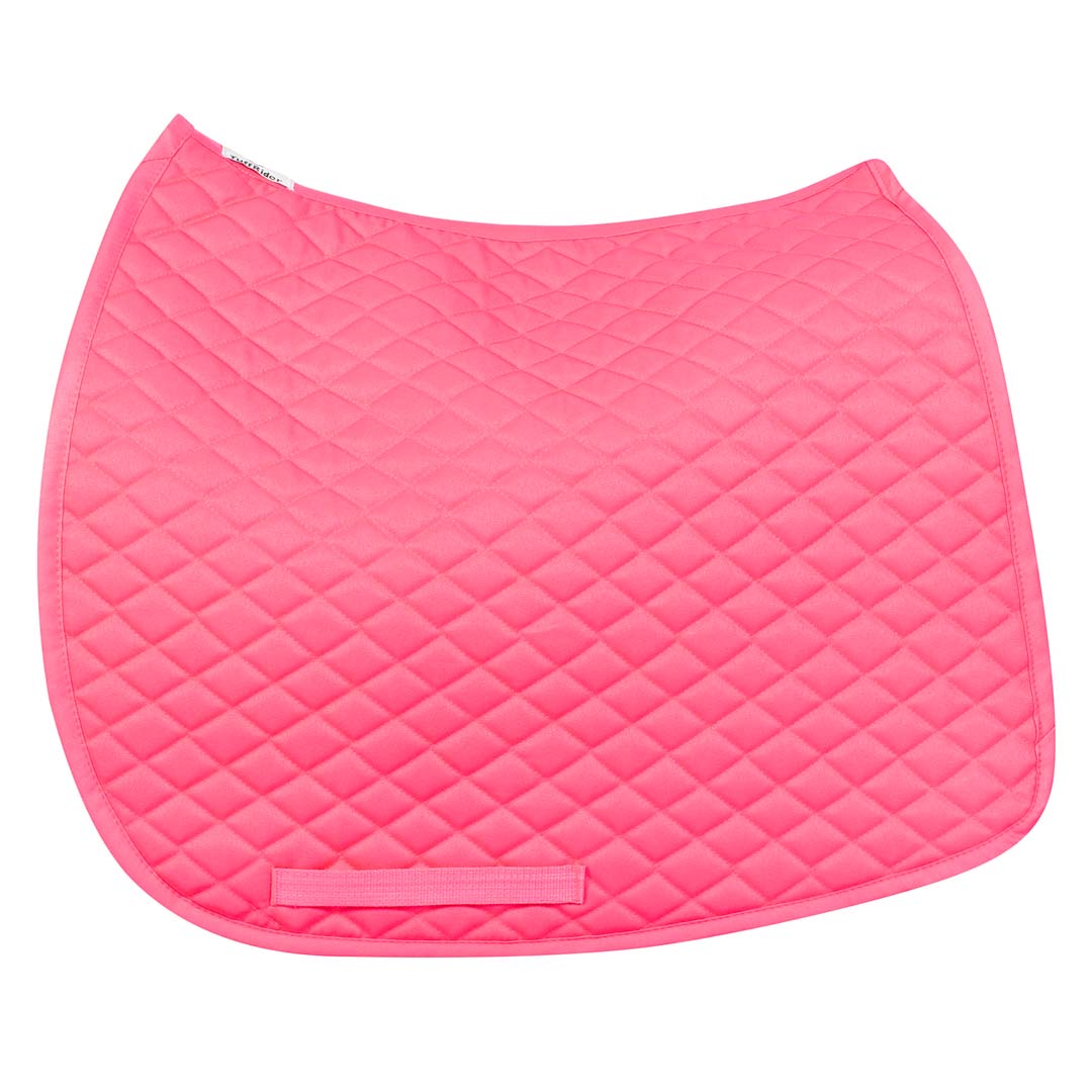 TuffRider Basic All Purpose Saddle Pad with diamond quilting and wither relief for horse riding training and competition