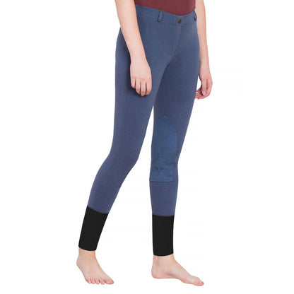 TuffRider Ladies Starter Lowrise Pull-On Knee Patch Breeches